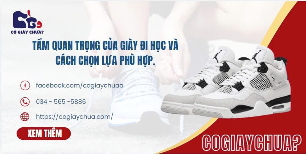 Tầm Quan Trọng Của Giày Đi Học Và Cách Chọn Lựa Phù Hợp. | Có Giày Chưa Ảnh bìa tầm quan trọng của giày đi học