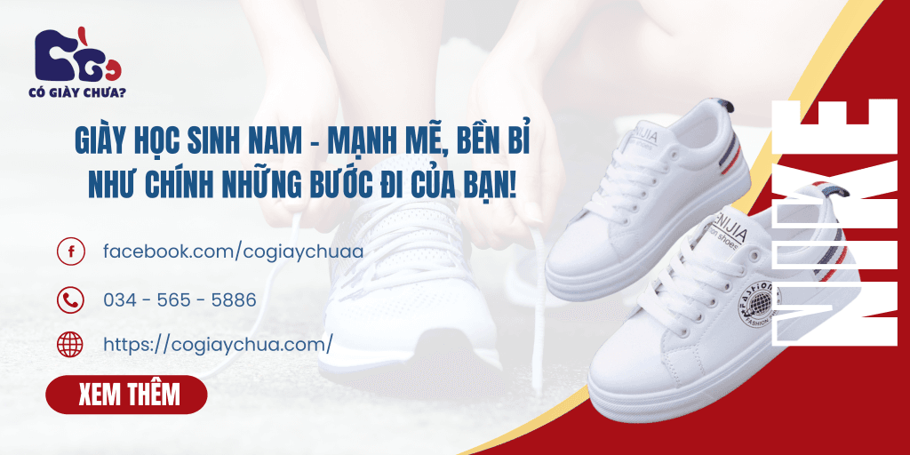 Giày học sinh nam - Mạnh mẽ, bền bỉ như chính những bước đi của bạn! | Có Giày Chưa giay the thao nam